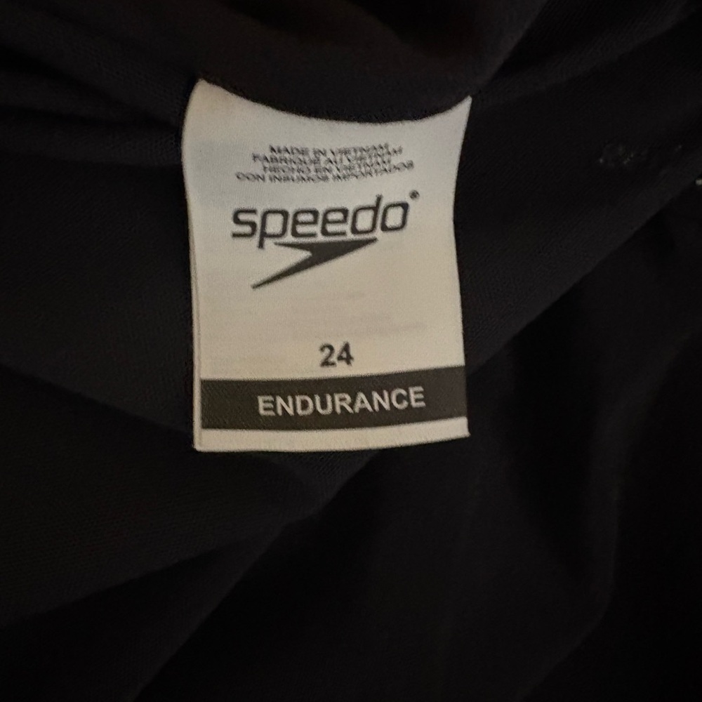 Speedo Endurance Black Shirred Women's Swimsuit Plus Size 24W - Picture 11 of 16